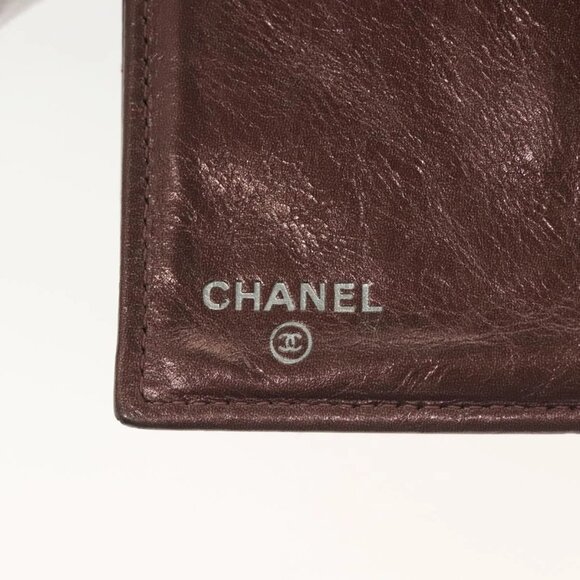 CHANEL 2.55 Matelasse Long Wallet Leather Pink Silver CC Auth 137893 - Picture 14 of 15